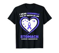 I Wear Pervenche for My Sister in Law Cancer de l'estomac T-Shirt