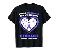 I Wear Pervenche for My Stepson Stomach Cancer Awareness T-Shirt
