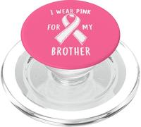 « I Wear Pink for My Brother Cancer Awareness » PopSockets PopGrip pour MagSafe