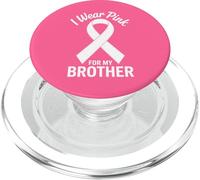 « I Wear Pink for My Brother Cancer Awareness » PopSockets PopGrip pour MagSafe