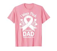I Wear Pink for My Dad Soutien à la Sensibilisation au Cancer T-Shirt