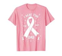 I Wear Pink for My Dad Soutien à la Sensibilisation au Cancer T-Shirt