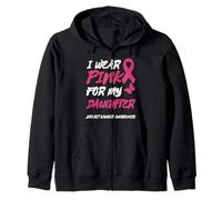 I Wear Pink for My Daughter SEARENESS Sweat à Capuche