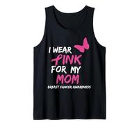 I Wear Pink for My Mom Breast Cancer Awareness Ribbon Family Débardeur