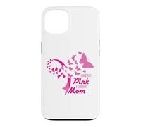 I Wear Pink for My Mom Breast Cancer Awareness Supporter Coque pour iPhone 13