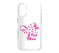 I Wear Pink for My Mom Breast Cancer Awareness Supporter Coque pour iPhone 17