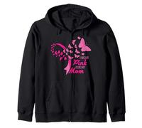 I Wear Pink for My Mom Breast Cancer Awareness Supporter Sweat à Capuche