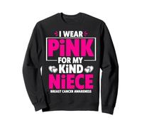 I Wear Pink for My Niece Sensibilisation au Cancer du Sein Sweatshirt