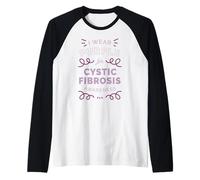 I Wear Purple for Cystic Fibrosis Awareness Walk Meme Manche Raglan