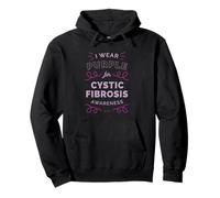 I Wear Purple for Cystic Fibrosis Awareness Walk Meme Sweat à Capuche