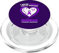I Wear Purple for My Brother Moebius Syndrome de Sensibilisation au Syndrome de Moebius PopSockets PopGrip pour MagSafe