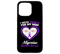 I Wear Purple for My Mom Migraine Sensibilisation aux maux de tête Coque pour iPhone 15 Pro Max