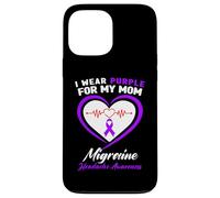 I Wear Purple for My Mom Sensibilisation aux migraines et aux maux de tête Coque pour iPhone 13 Pro Max