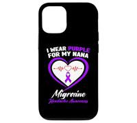 I Wear Purple for My Nana Migraine Sensibilisation aux maux de tête Coque pour iPhone 12/12 Pro