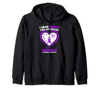 I Wear Purple for My Sister Sensibilité au Syndrome de Moebius Sweat à Capuche