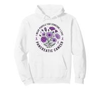 I Wear Purple for Someone I Love Pancréatic Cancer Sweat à Capuche