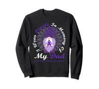 I Wear Purple in Memory of My Dad Pancréatic Cancer Sweatshirt