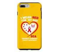 I Wear Red for My Dad SCA Sensibilisation à l'arrêt Cardiaque soudain Coque pour iPhone 7 Plus/8 Plus