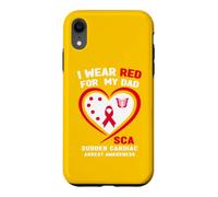 I Wear Red for My Dad SCA Sensibilisation à l'arrêt Cardiaque soudain Coque pour iPhone XR