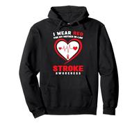 I Wear Red for My Mother in-Law Sensibilisation aux Stroke Awareness Sweat à Capuche