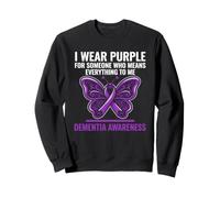 I Wear Ruban de Sensibilisation à la démence Violet Sweatshirt