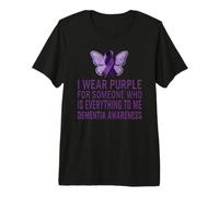 I Wear Ruban de Sensibilisation à la démence Violet T-Shirt Haut de Gamme