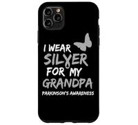 I WEAR SILVER FOR MY GRANDPA PARKINSON'S DISEASE AWARENESS Coque pour iPhone 11 Pro Max