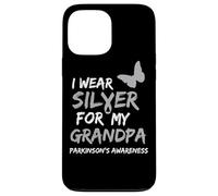 I WEAR SILVER FOR MY GRANDPA PARKINSON'S DISEASE AWARENESS Coque pour iPhone 13 Pro Max