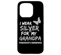 I WEAR SILVER FOR MY GRANDPA PARKINSON'S DISEASE AWARENESS Coque pour iPhone 15 Pro
