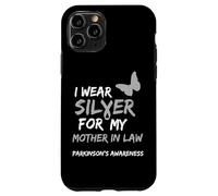 I Wear Silver for My Mother in Law Parkinson's Awareness Coque pour iPhone 11 Pro
