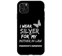 I Wear Silver for My Mother in Law Parkinson's Awareness Coque pour iPhone 11 Pro Max
