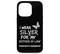 I Wear Silver for My Mother in Law Parkinson's Awareness Coque pour iPhone 13 Pro