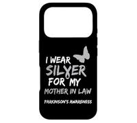 I Wear Silver for My Mother in Law Parkinson's Awareness Coque pour iPhone 17 Pro