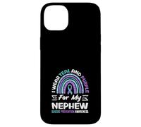 I Wear Teal and Purple for My Neveu Suicide Prevention Coque pour iPhone 14 Plus