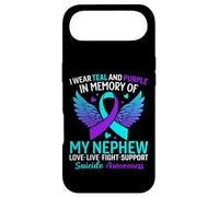 I Wear Teal and Purple for My Neveu Suicide Prevention Coque pour iPhone Air
