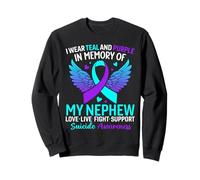 I Wear Teal and Purple for My Neveu Suicide Prevention Sweatshirt