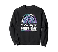I Wear Teal and Purple for My Neveu Suicide Prevention Sweatshirt