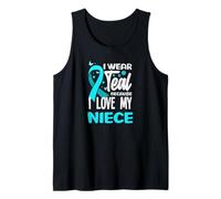 I Wear Teal Because I Love My Niece Cancer du col utérin Débardeur