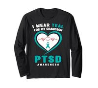 I Wear Teal for My Grandson Sensibilisation au SSPT Manche Longue