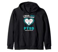 I Wear Teal for My Grandson Sensibilisation au SSPT Sweat à Capuche