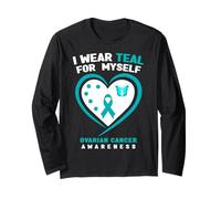 I Wear Teal for Myself Sensibilisation au Cancer de l'ovaire Manche Longue