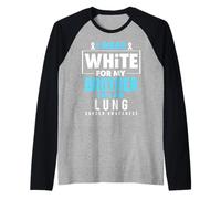 I Wear White for My Brother in Law Sensibilisation au Cancer du poumon Manche Raglan