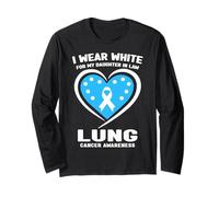 « I Wear White for My Daughter in Law Lung Cancer Awareness » Manche Longue