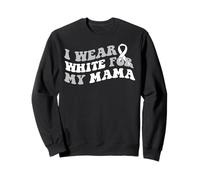 I Wear White for My Mama Cancer du poumon Soutien pour Hommes, Femmes, Enfants Sweatshirt