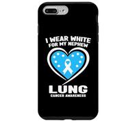 I Wear White for My Neveu Lung Cancer Awareness Coque pour iPhone 7 Plus/8 Plus
