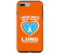 I Wear White for My Neveu Lung Cancer Awareness Coque pour iPhone 7 Plus/8 Plus