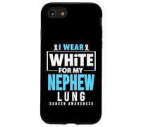 I Wear White for My Neveu Lung Cancer Awareness Coque pour iPhone SE (2020) / 7/8
