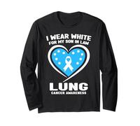 I Wear White for My Son in Law Sensibilisation au Cancer du poumon Manche Longue