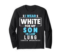 I Wear White for My Son in Law Sensibilisation au Cancer du poumon Manche Longue