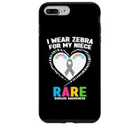 I Wear Zebra for My Niece Rare Ma Niece Sensibilisation aux Maladies rares Coque pour iPhone 7 Plus/8 Plus